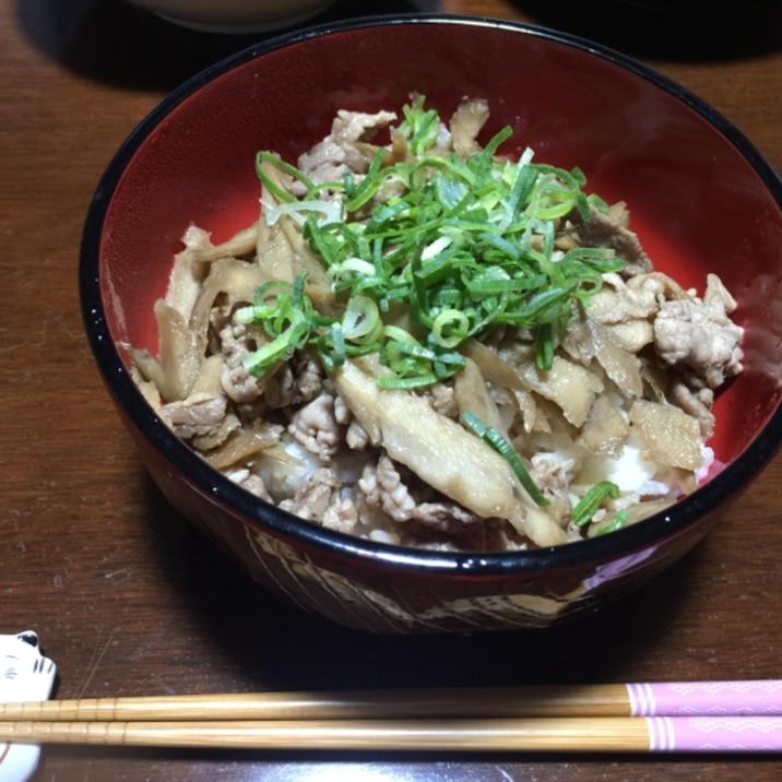 ごぼうと牛肉の佃煮風♡